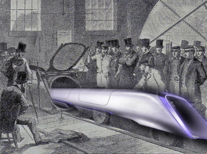 The Hyperloop in a Historical Perspective